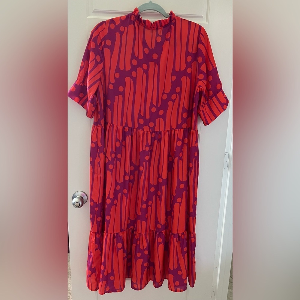 Collection by Czele Dress in Red and Purple - Picture 5 of 6